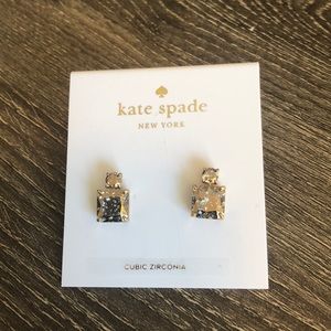 NWT Kate Spade cubic zirconia studs